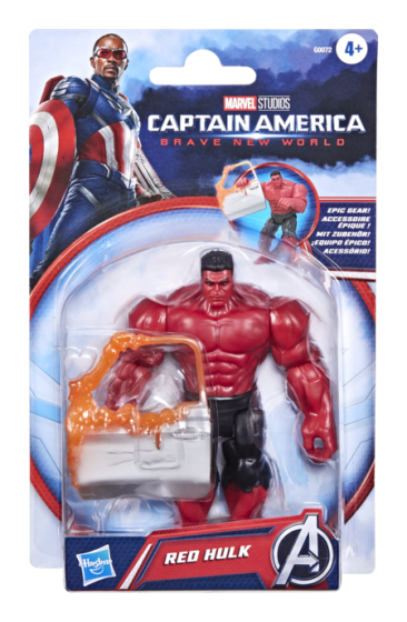 Marvel Avengers Epic Hero Series 4-Inch Red Hulk Action Figure from Captain America: Brave New World