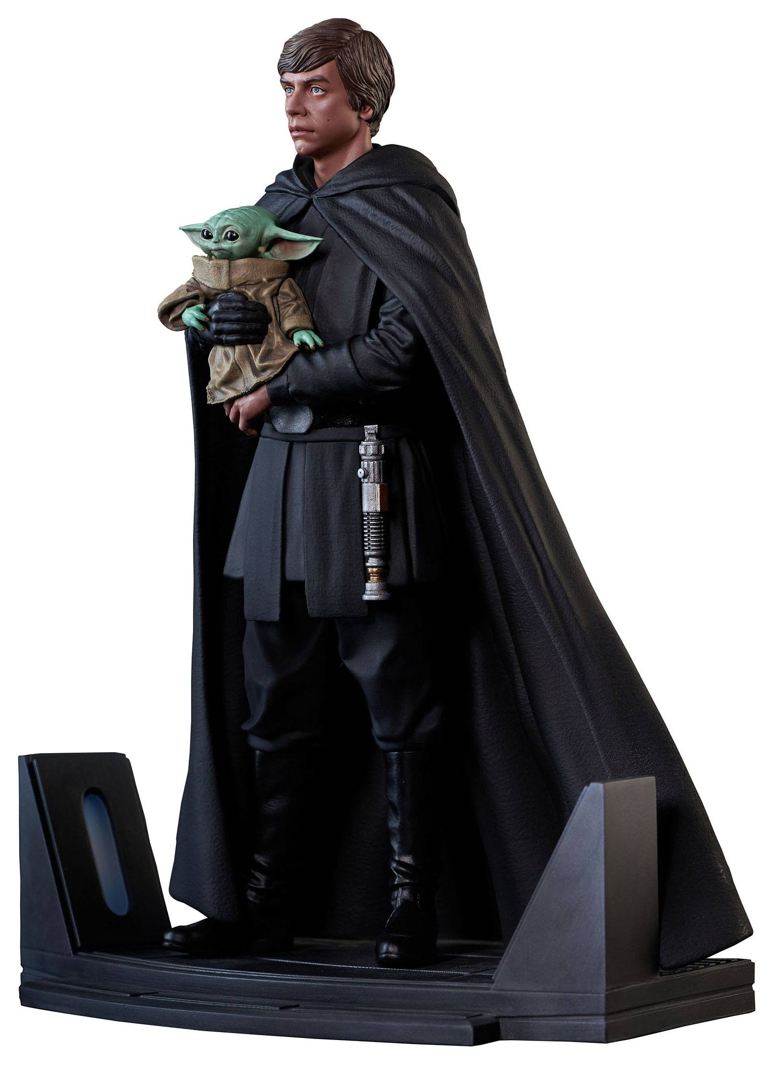 Gentle Giant Premier Collection Statue - Iconic Encounter of Luke Skywalker and Grogu from The Mandalorian