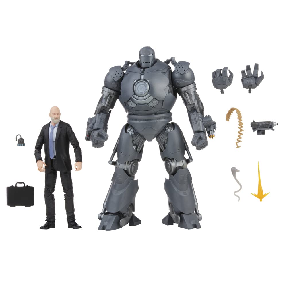Marvel Legends Series 15cm Collectible Obadiah Stane and Iron Monger Figures