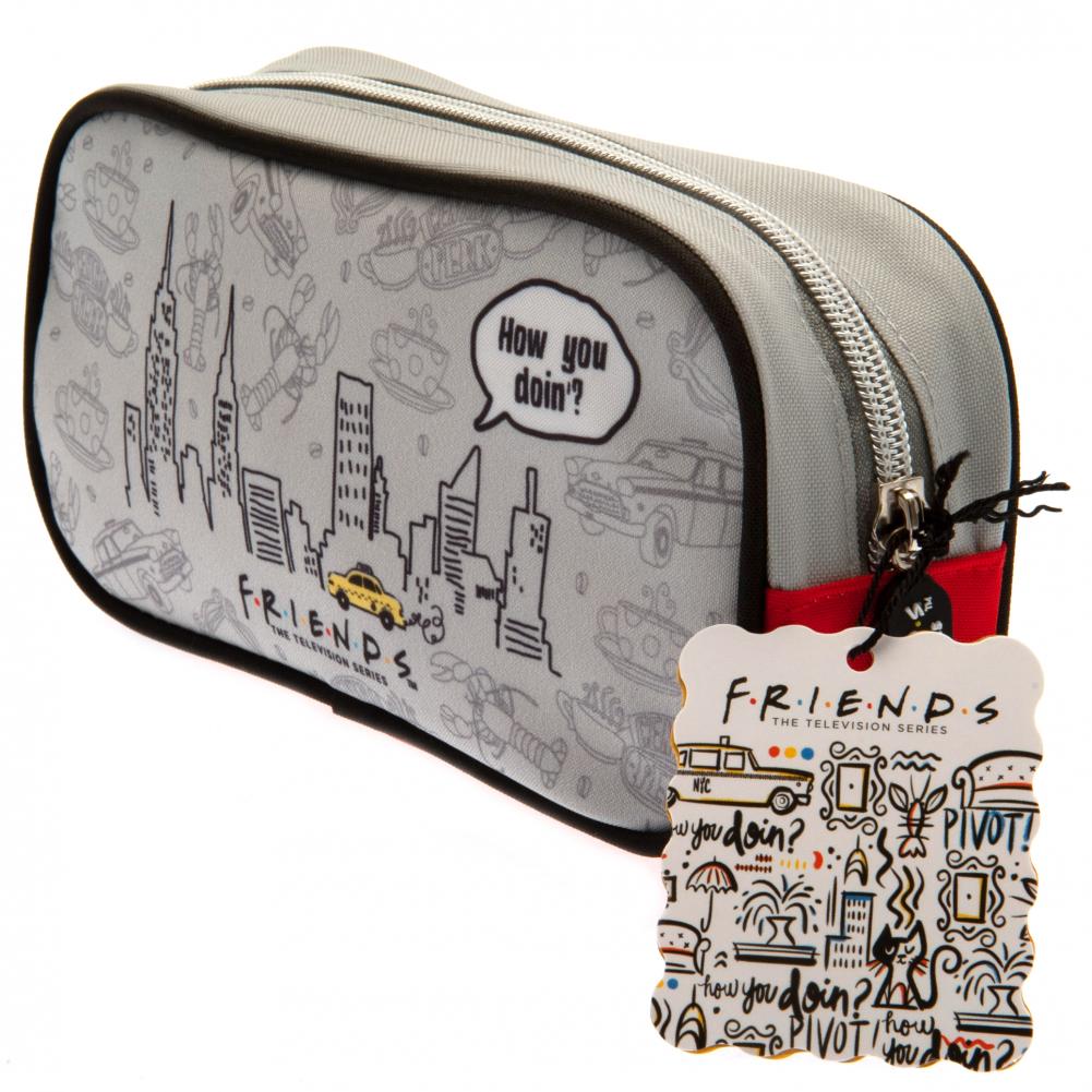 Friends-themed Rectangle Zipped Pencil Case with Central Perk Logo