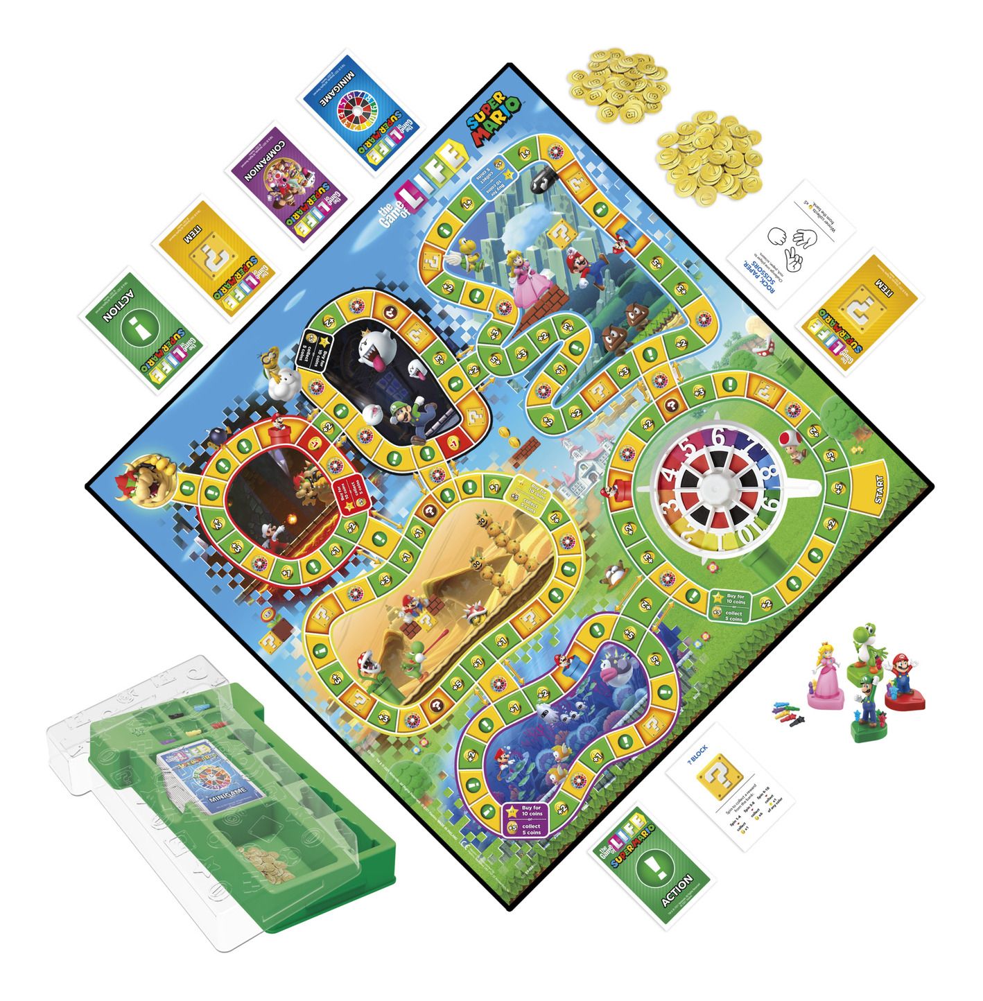 Super Mario Edition of The Game of Life Board Game