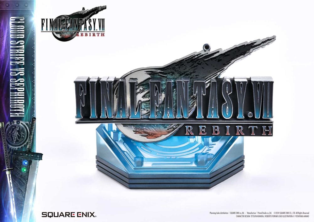 Final Fantasy VII Rebirth 1/4 Scale Cloud Strife vs Sephiroth Masterline Statue