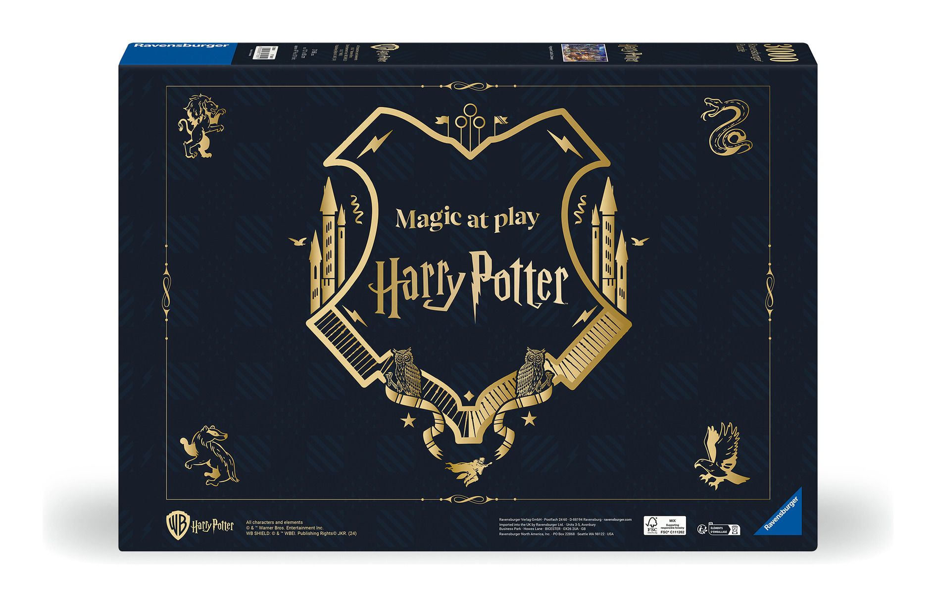 Magical 3000-Piece Hogwarts Castle at Night Jigsaw Puzzle