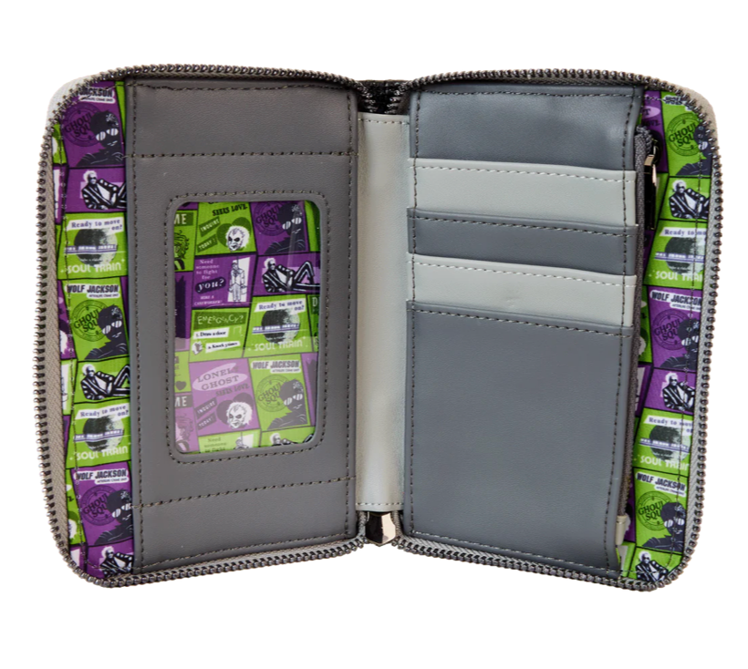Loungefly Warner Bros Beetlejuice 2 Lydia Deetz Cosplay Style Zip Around Wallet