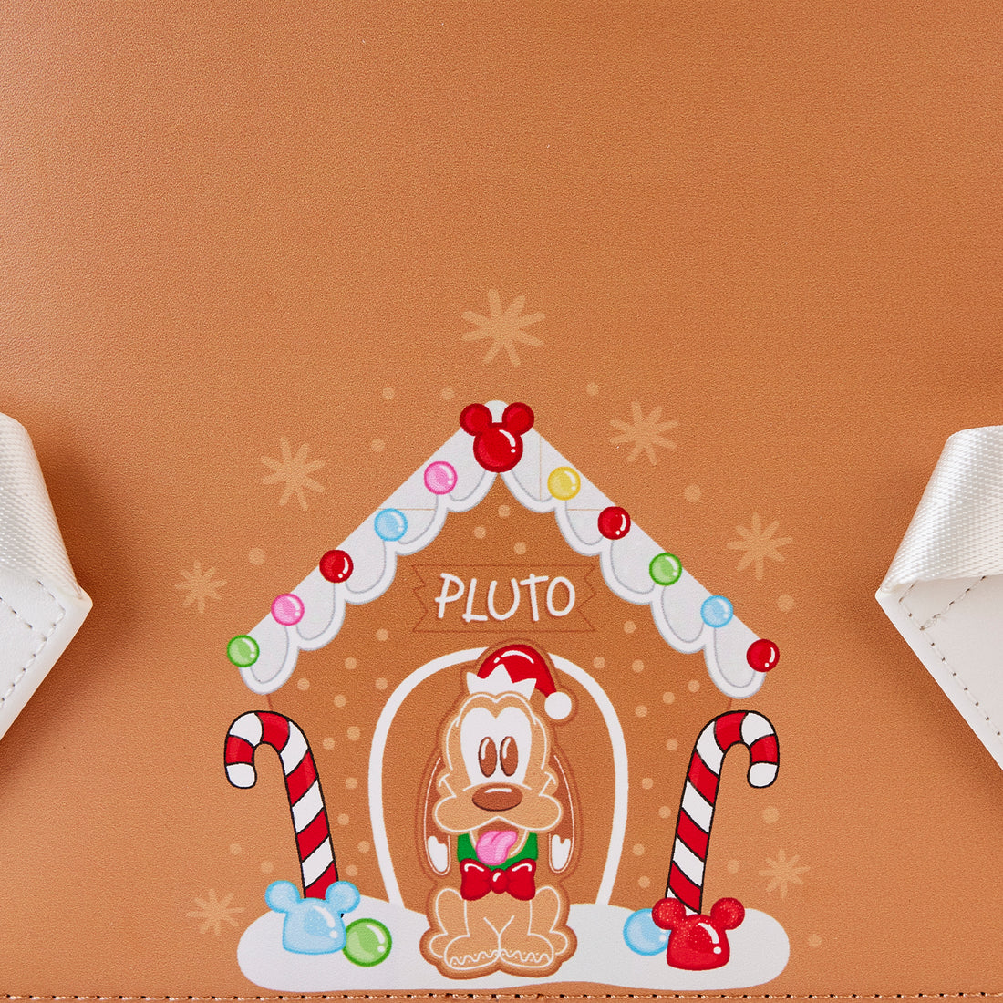 Loungefly Disney Mickey & Friends Themed Gingerbread House Design Mini Backpack for Holiday Lovers