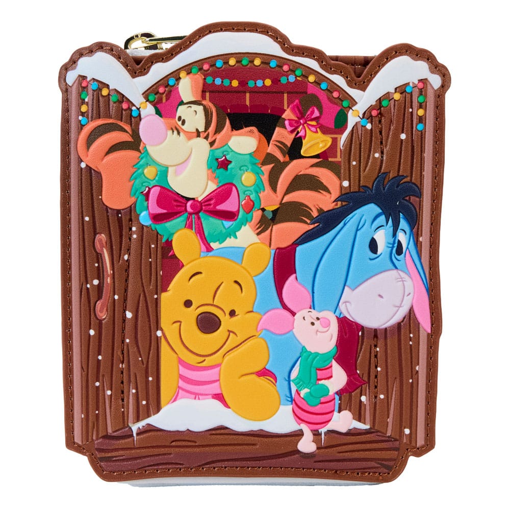 Loungefly Disney Winnie The Pooh Holiday Zip - Around Wallet with Friends