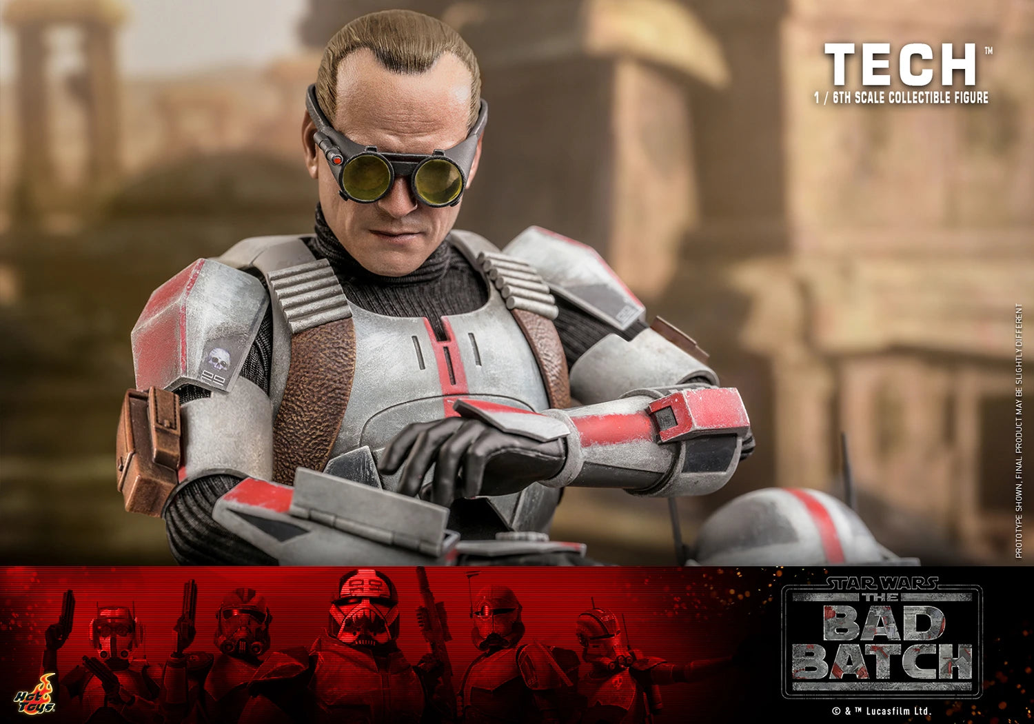 Hot Toys 1/6th Scale Collectible Figure of Tech from Star Wars The Bad Batch