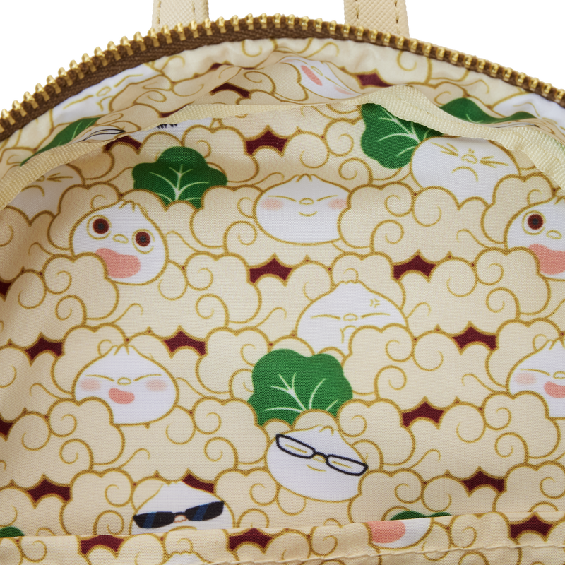 Loungefly Disney-Pixar Bao Themed Bamboo Steamer Basket Style Mini Backpack for Travel and Daily Use
