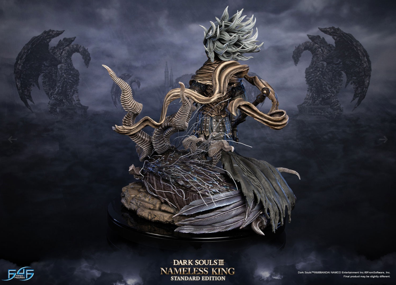 First4Figures Highly Detailed Resin Collectible Statue of Nameless King from Dark Souls III