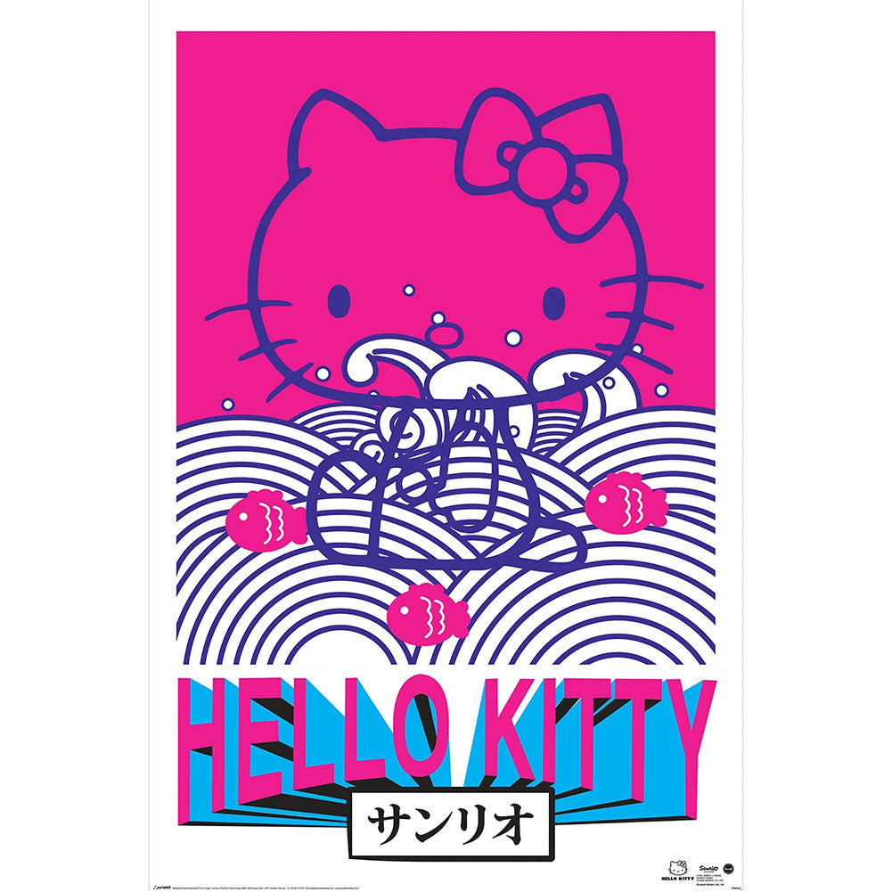 High - Quality Hello Kitty Tokyo Rebel Rolled Maxi Wall Poster for Decoration