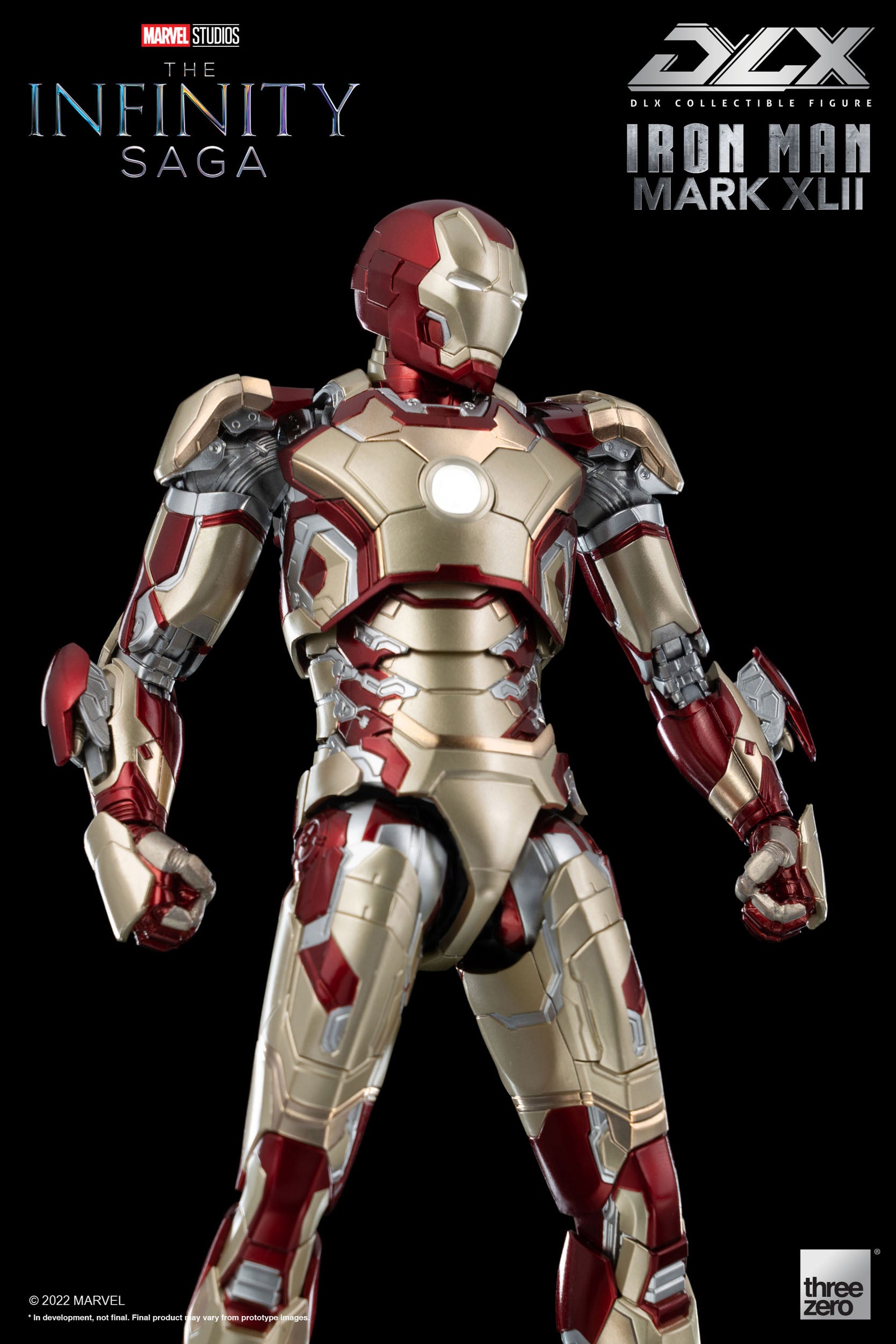 Marvel The Infinity Saga Deluxe Iron Man Mark 42 1/12 Scale Collectible Figure for Fans