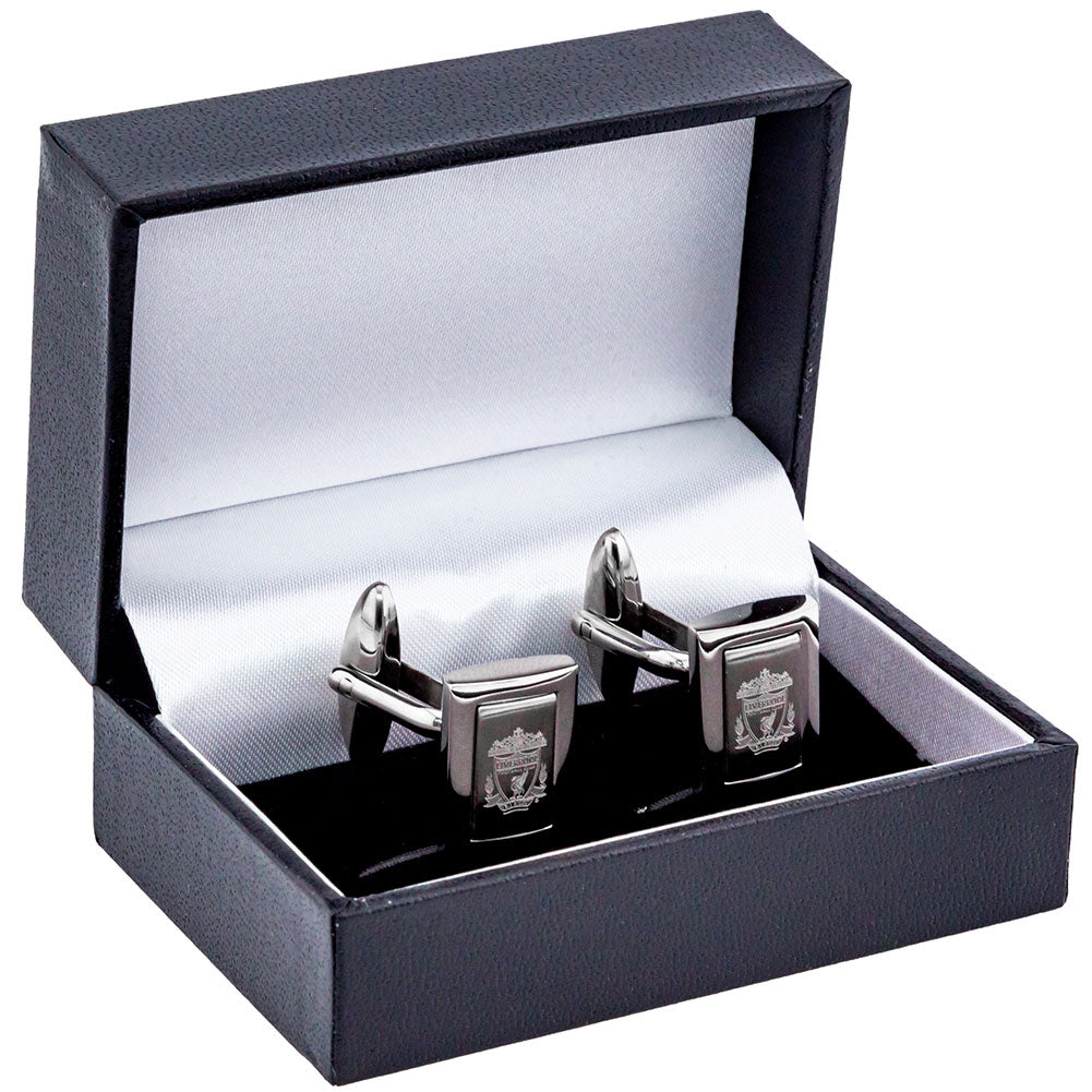 Stylish Liverpool FC Stainless Steel Rectangular Framed Cufflinks