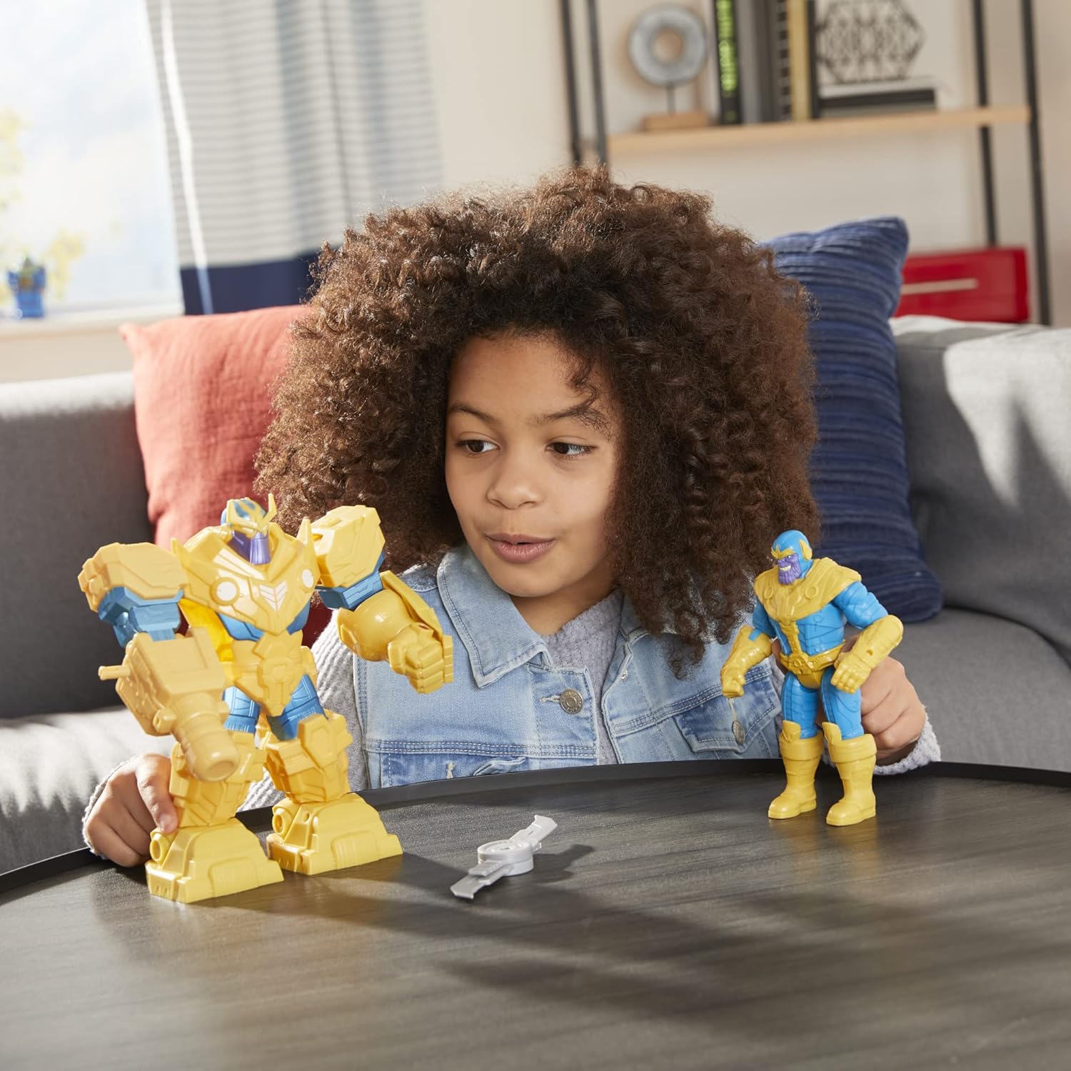 Marvel Avengers Mech Strike Collection: 9-Inch Infinity Mech Suit Thanos Action Figure Toy