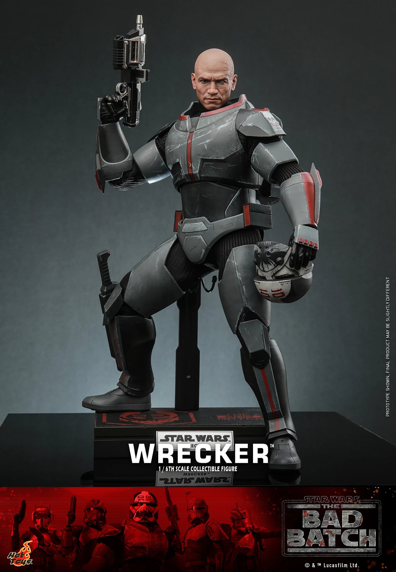 Hot Toys 1/6th Scale Star Wars The Bad Batch Wrecker Collectible Figure