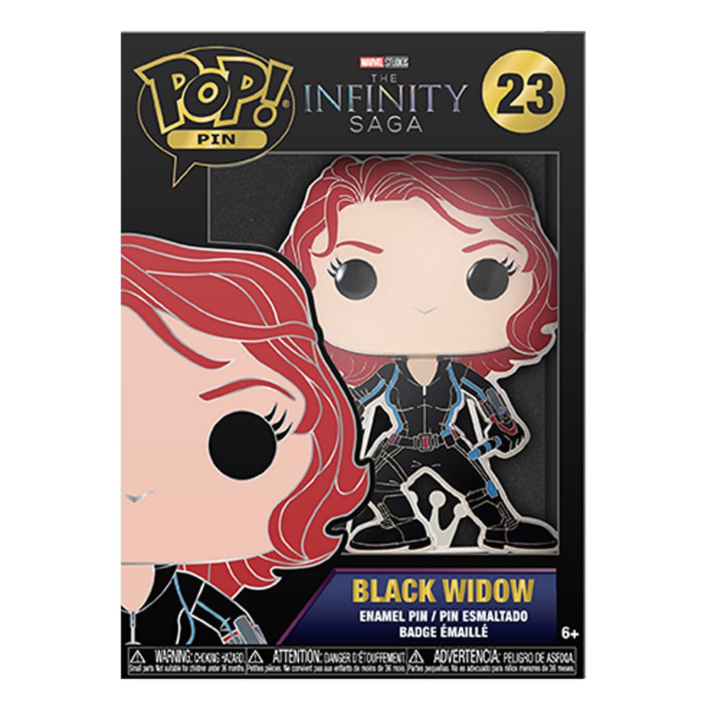 Marvel Infinity Saga Collectible POP! Style Enamel Pin Featuring Black Widow