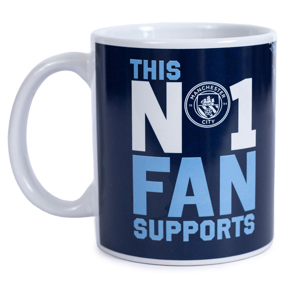 Navy Blue Manchester City FC Premium No. 1 Fan Ceramic Coffee Mug