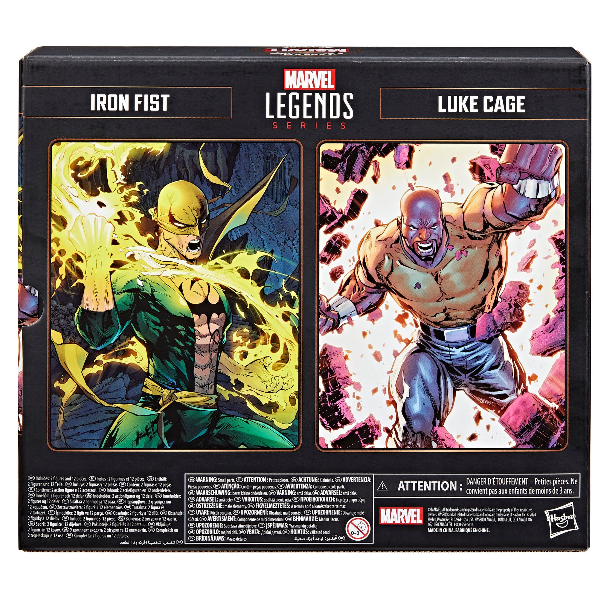 Hasbro Marvel Legends 6-Inch Iron Fist and Luke Cage 2-Pack Action Figures