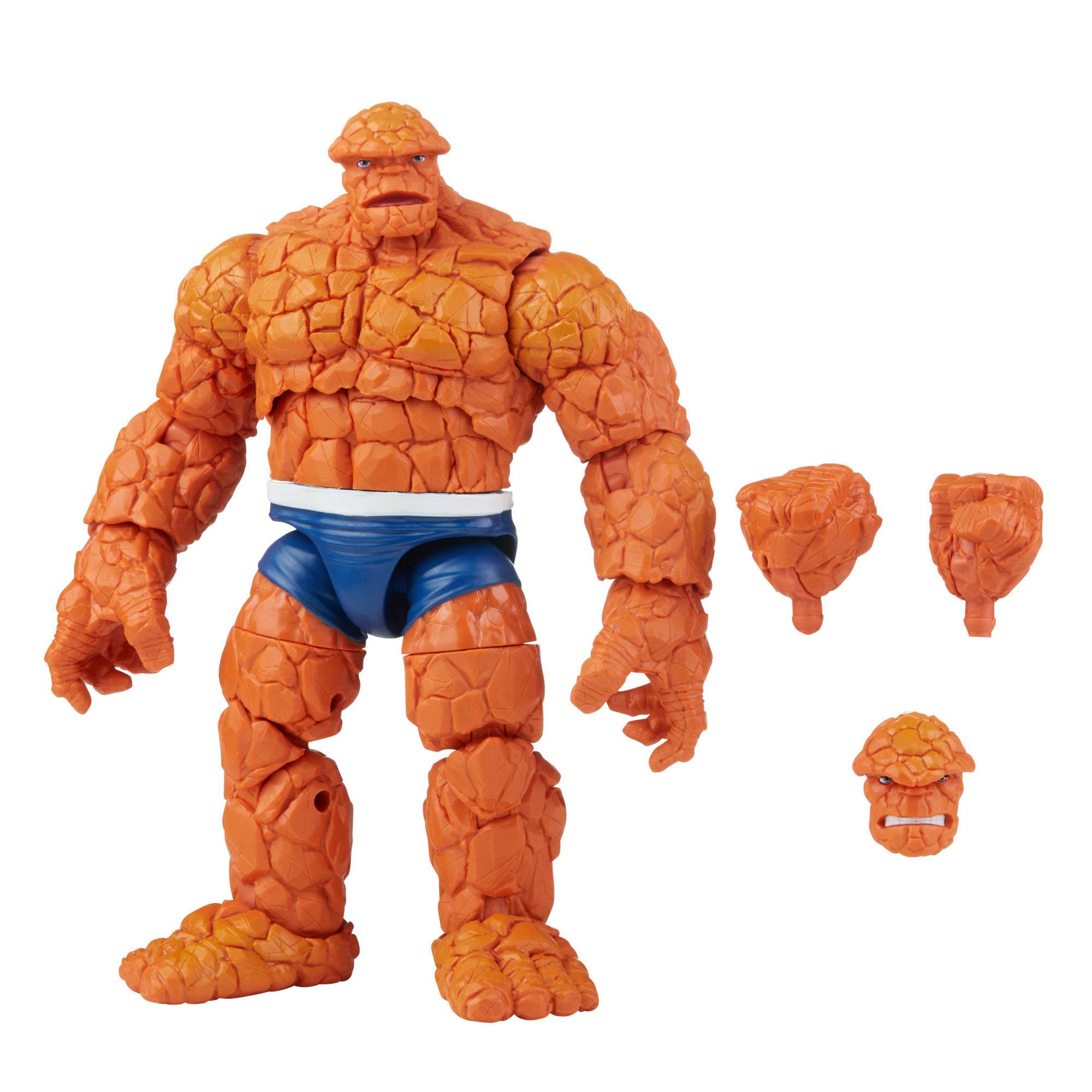 Marvel Legends Retro Style Action Figure Collection - Complete Fantastic Four Bundle with Six Figures