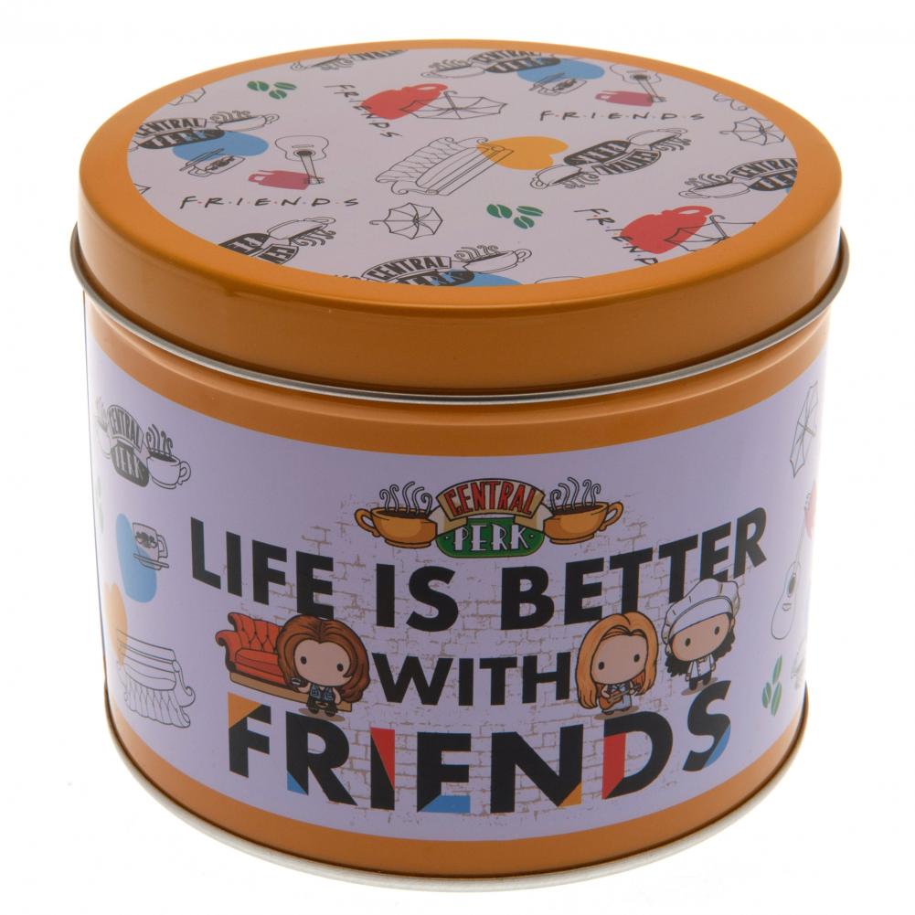 High - Quality Ceramic Friends Mug and Decorative Coaster Set in a Stylish Gift Tin
