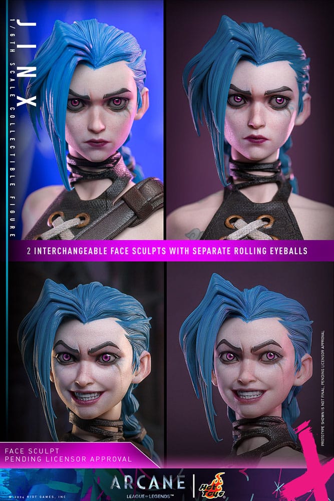 Hot Toys Collectible 1/6th Scale Figure of Arcane Jinx from League of Legends