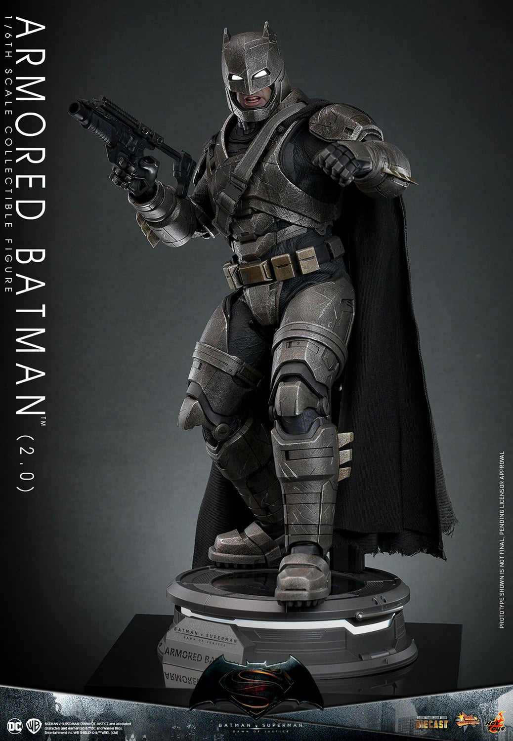 Hot Toys Highly Detailed 1/6th Scale Collectible Figure of Armored Batman (2.0) from Batman v Superman: Dawn of Justice