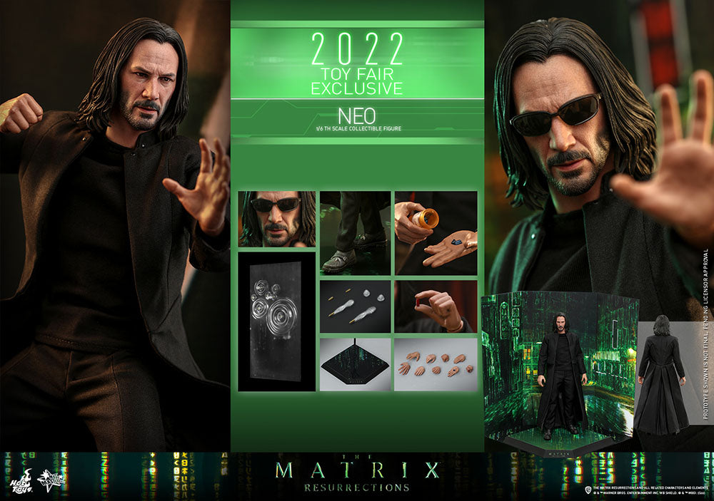 Hot Toys Exclusive 1:6 Scale Collectible Figure of Neo from The Matrix Revolutions