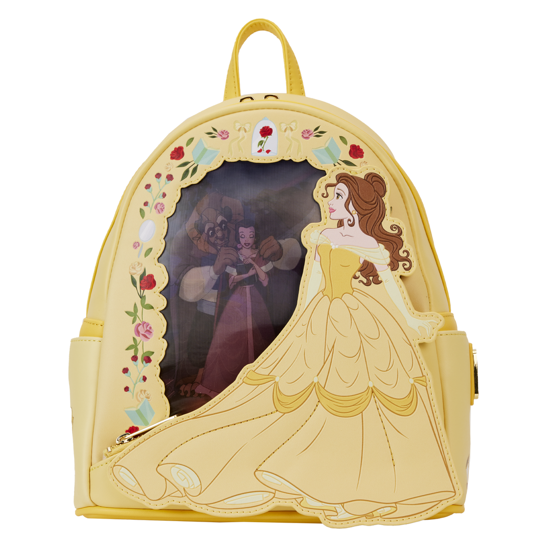 Loungefly Disney Beauty And The Beast Belle Lenticular Adjustable Mini Backpack