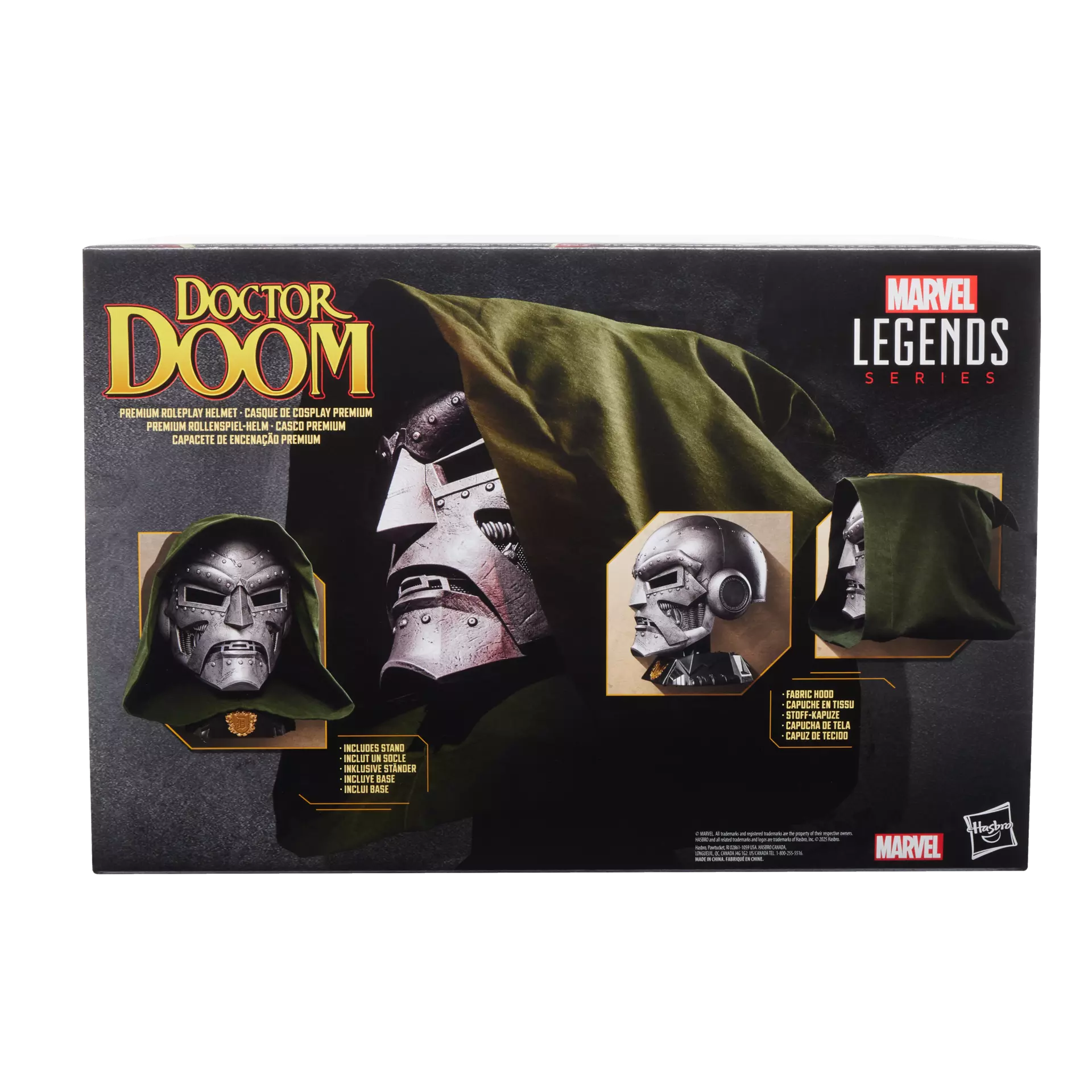 Premium Marvel Legends Series 1:1 Scale Doctor Doom Role - play Helmet Set