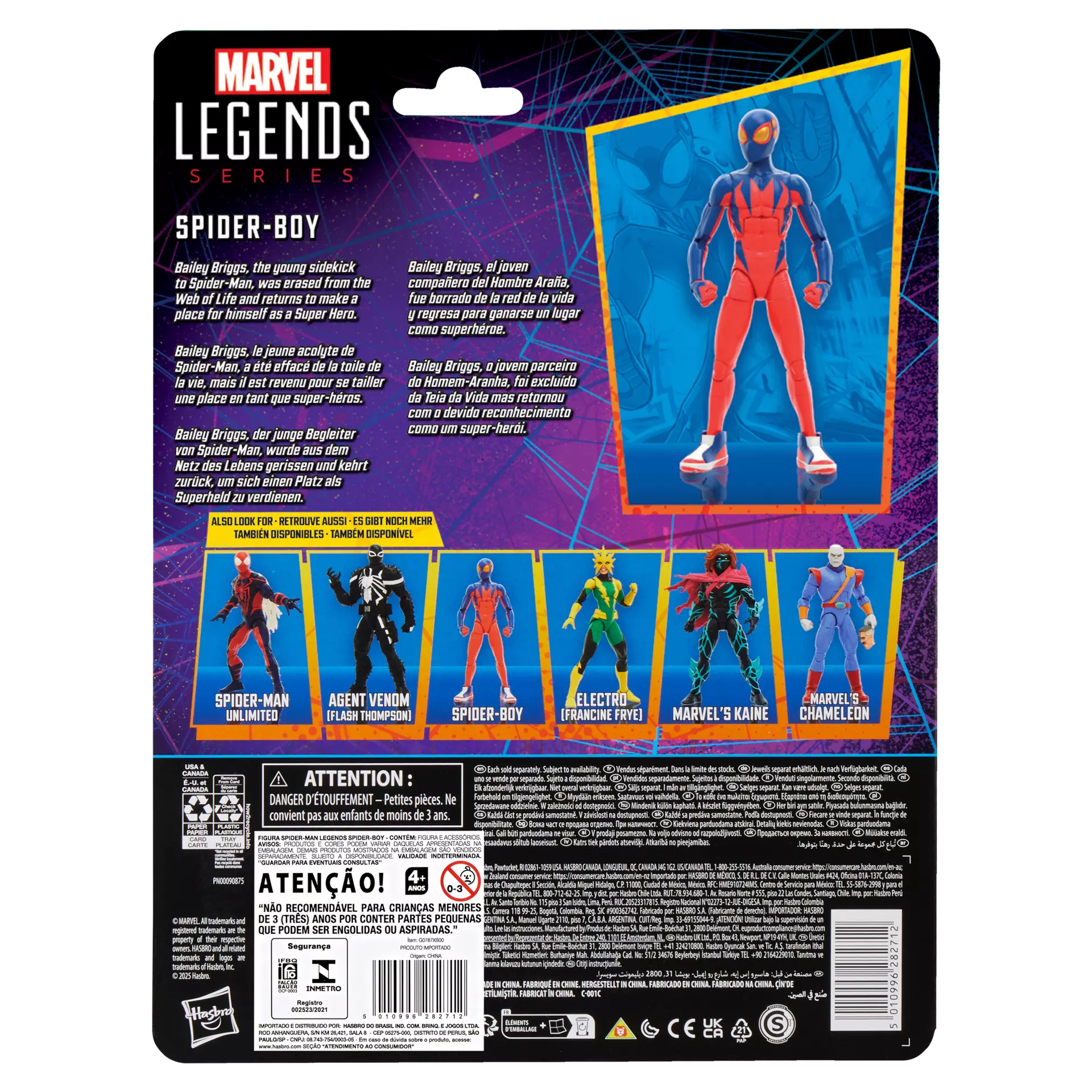 Hasbro Marvel Legends Series 6-Inch Detailed Spider-Boy Action Figure