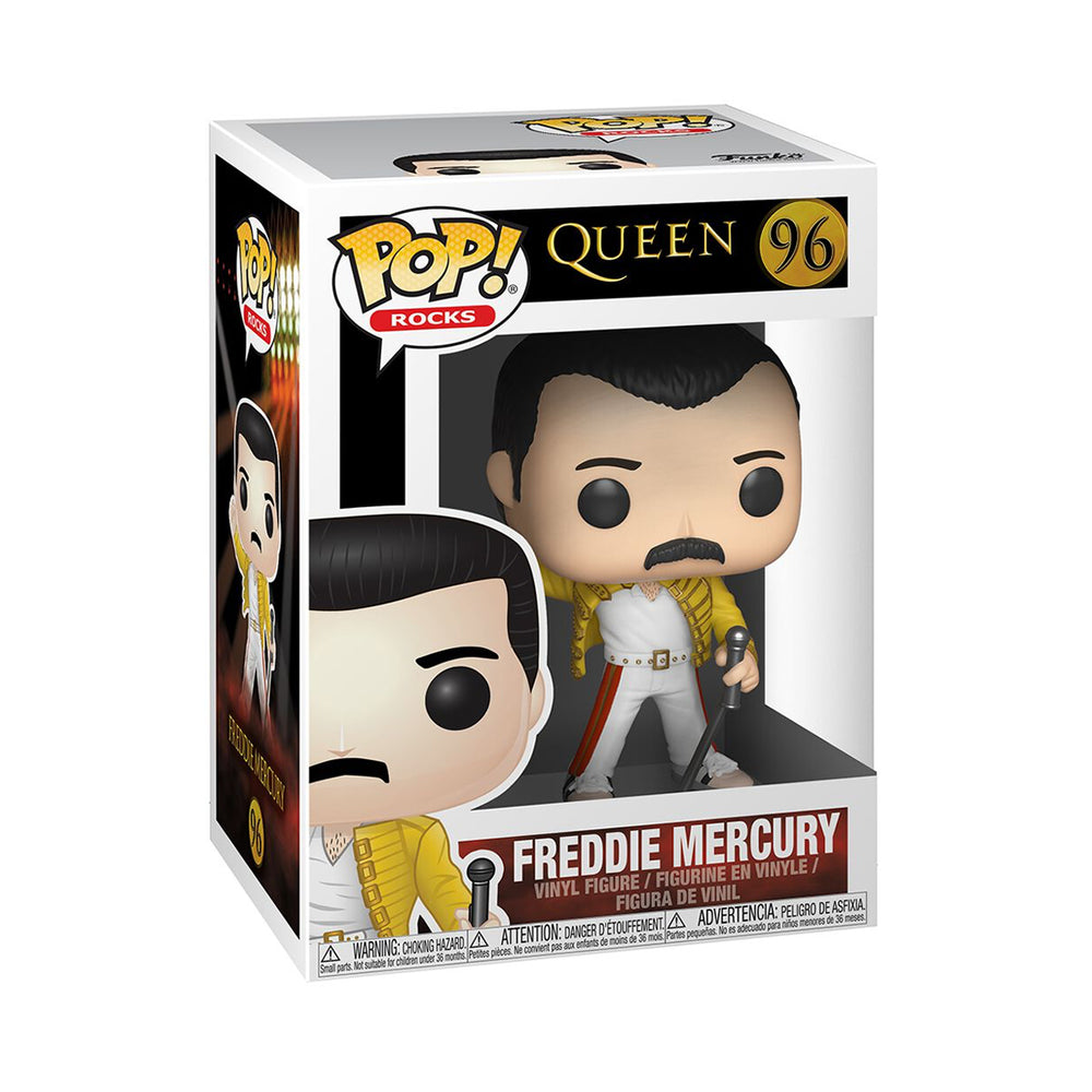 1986 Wembley Freddie Mercury Queen Funko Pop! Rocks 10cm Vinyl Collectible Figure