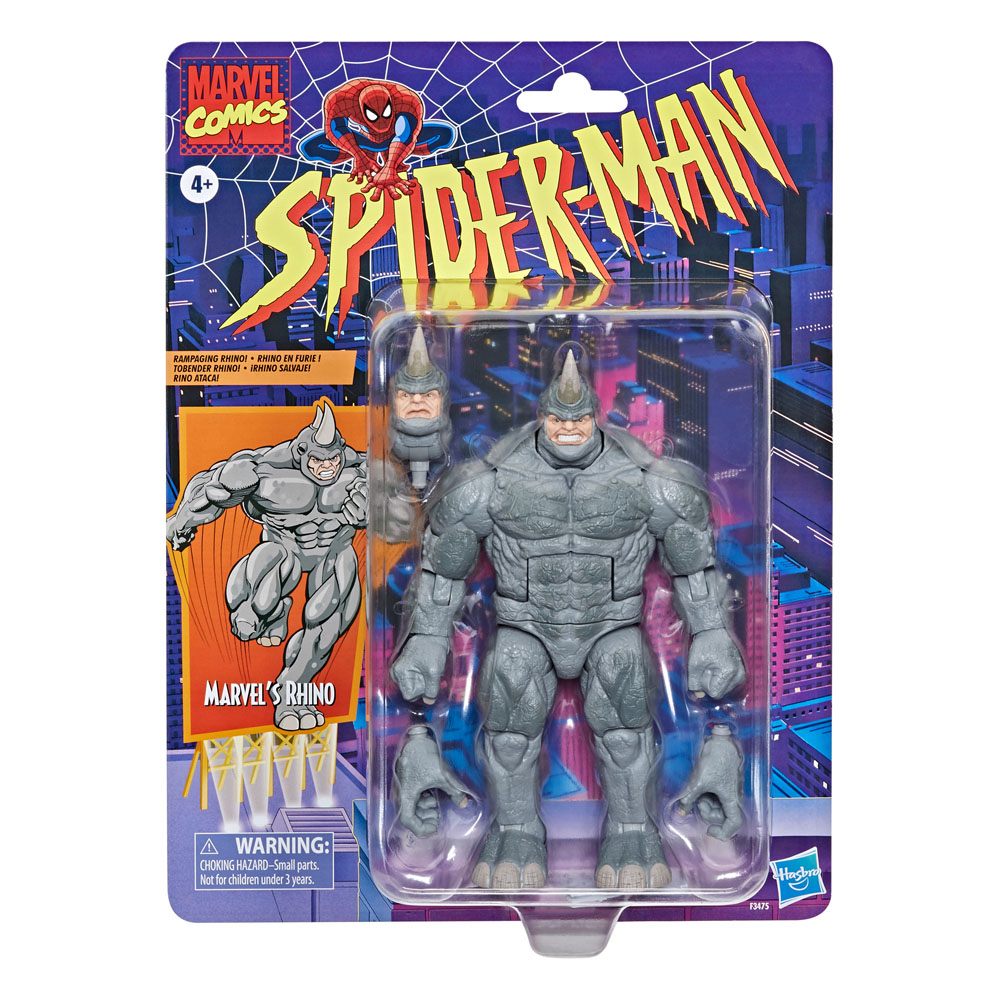 Marvel Legends Retro Deluxe 6 - Inch Rhino Action Figure from Spider - Man Collection