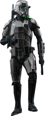 Exclusive Hot Toys 1/6 Scale Star Wars Black Chrome Death Trooper Collectible