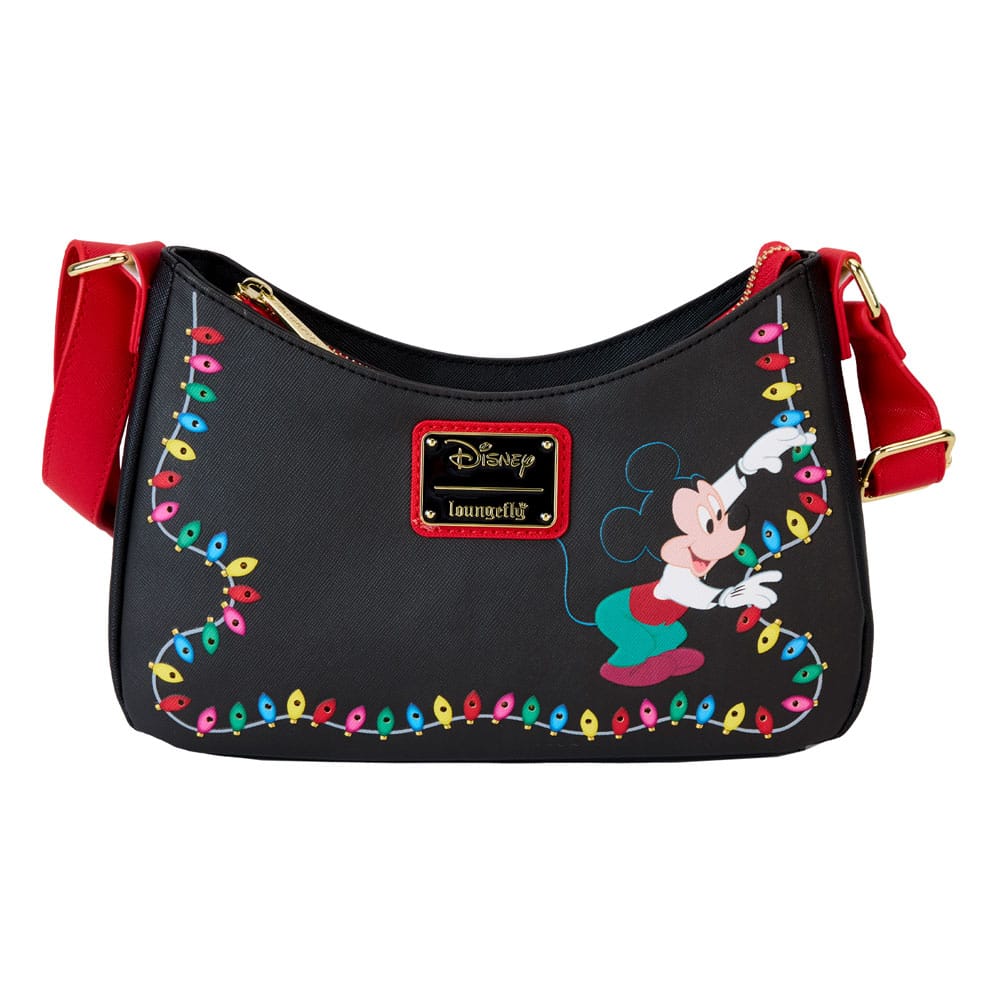 Loungefly Disney Mickey's Illuminated Decorative Crossbody Shoulder Bag for Fashionable Holiday Lovers