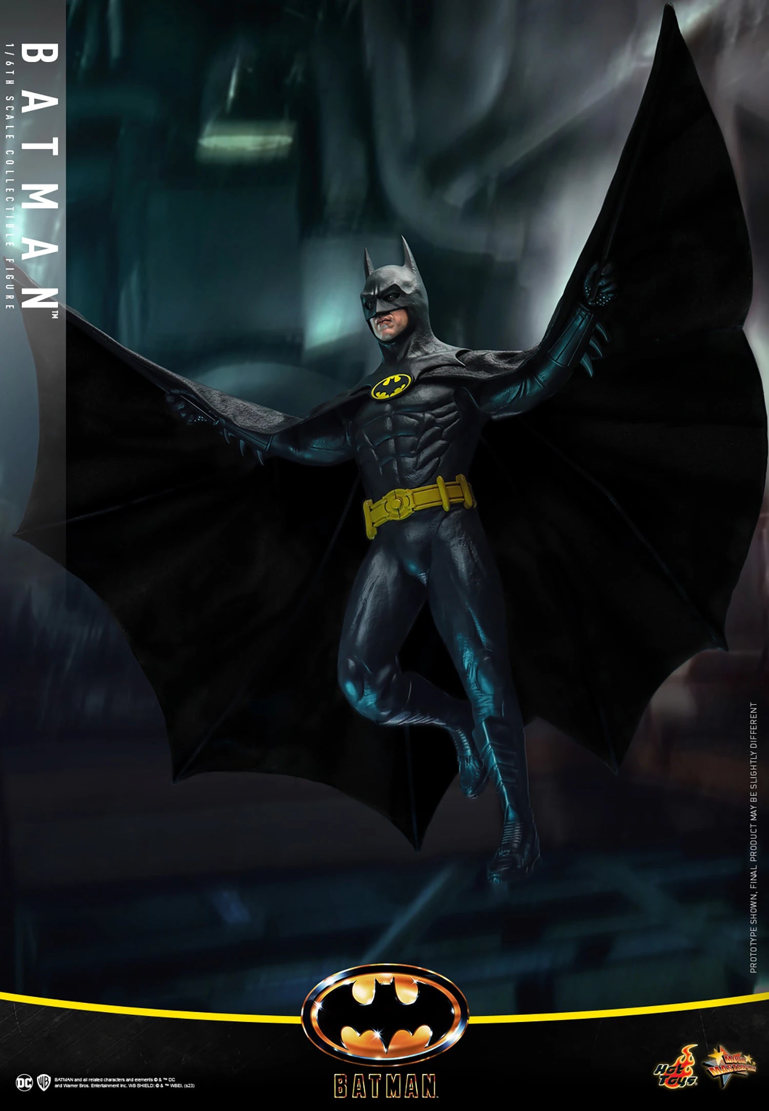 Hot Toys 1/6 Scale DC 1989 Iconic Michael Keaton Batman Figure