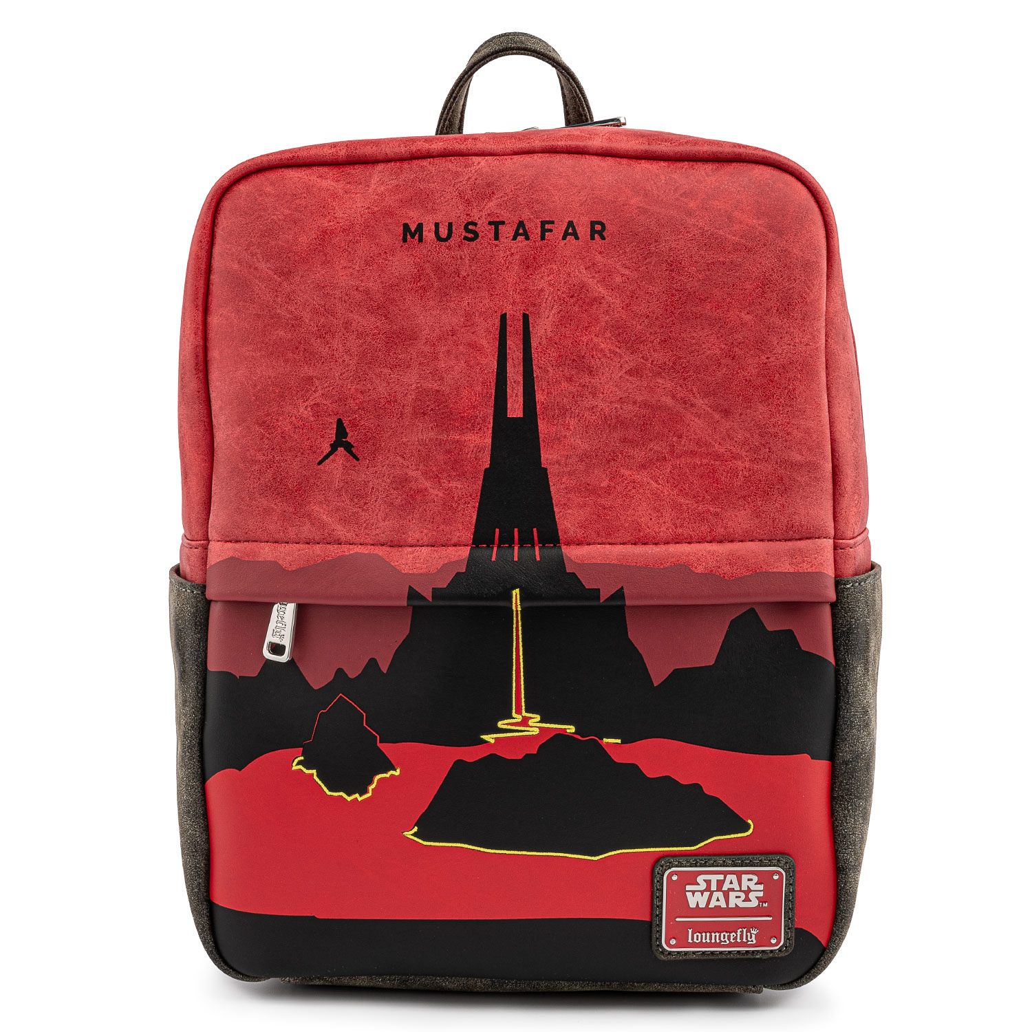 Loungefly Brand New Star Wars Themed Mustafar Square Mini Backpack for Daily Use