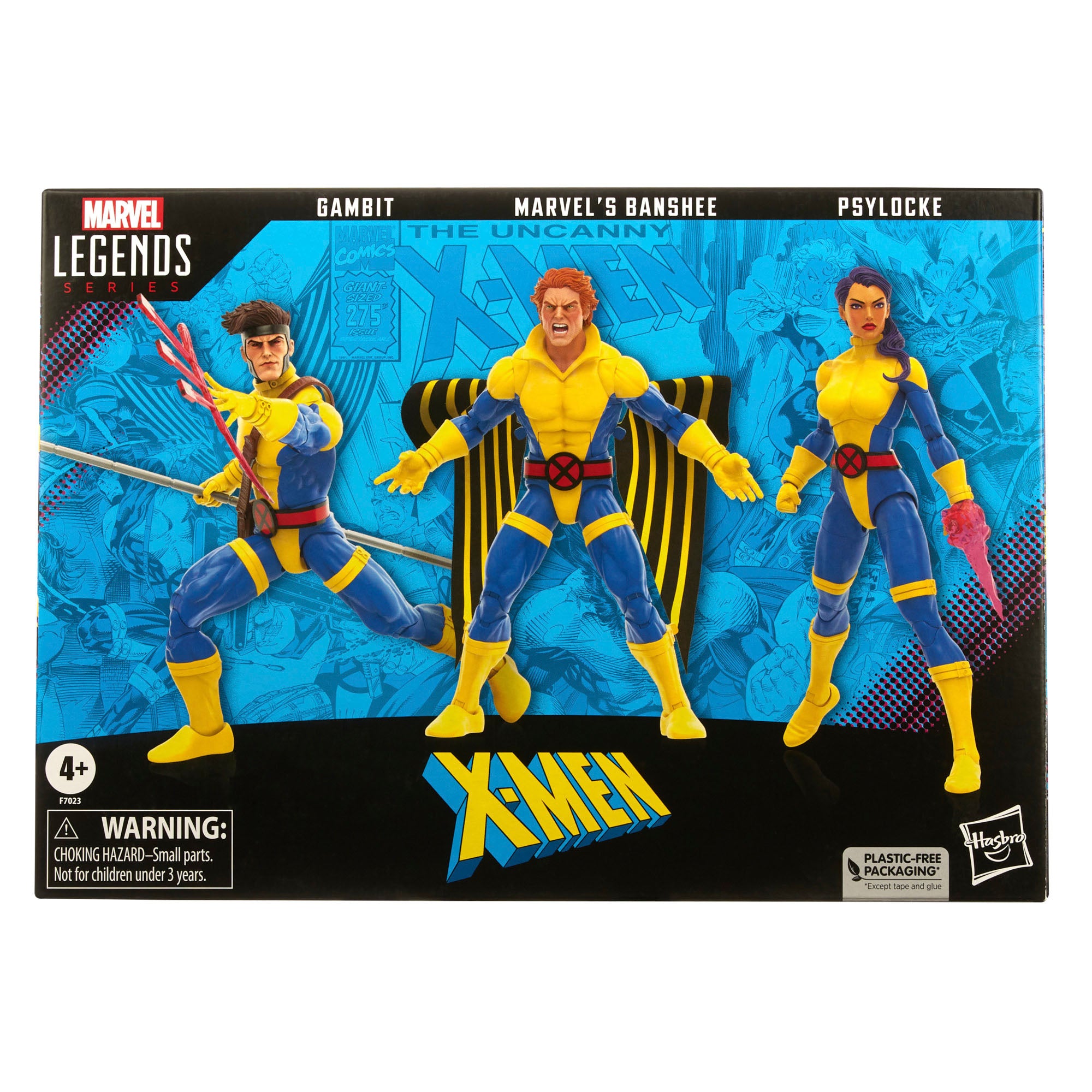 Pre - Order: Hasbro Marvel Legends 6 - Inch Banshee, Gambit & Psylocke Action Figures, Mid - May Release