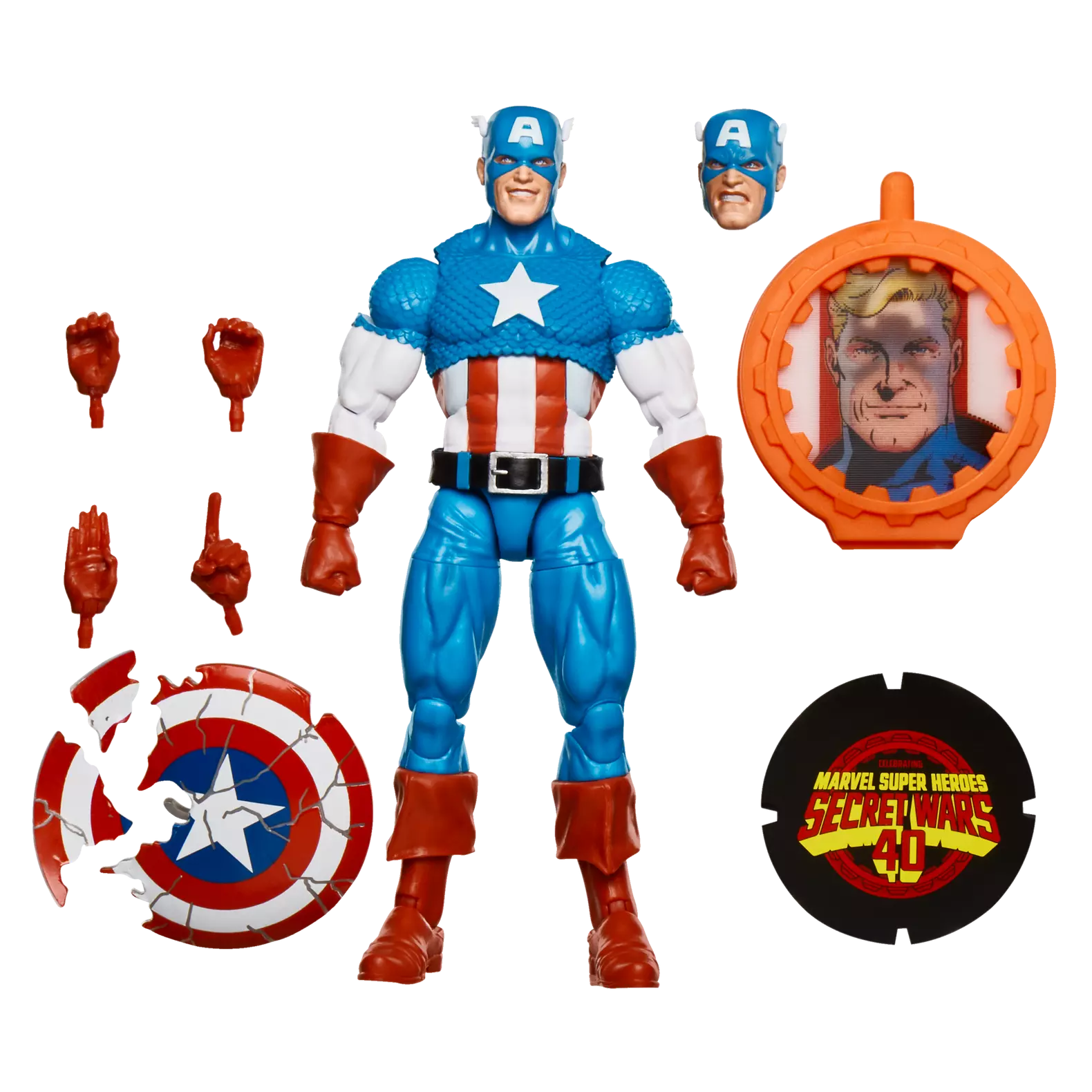 Marvel Legends Series 6-Inch Secret Wars Themed Captain America Action Figure for Collectors