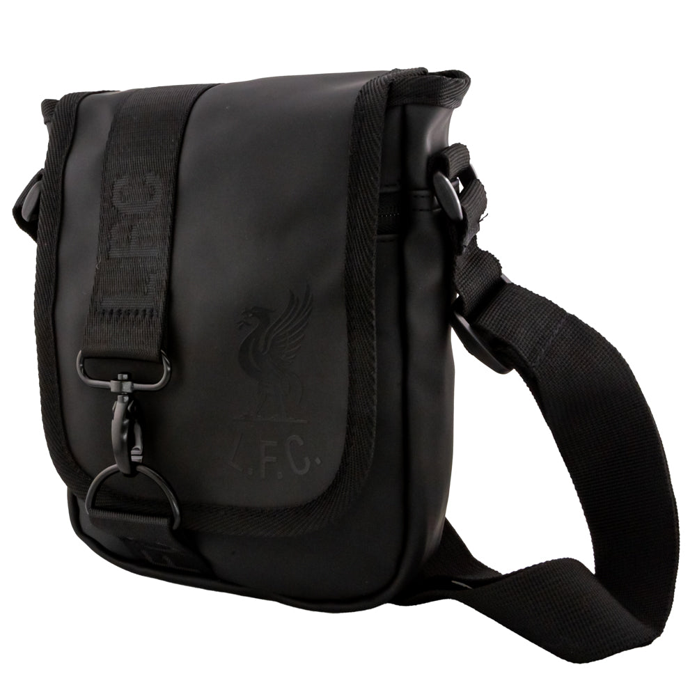 Stylish Liverpool FC Blackout Shoulder Bag with Embossed Insignia