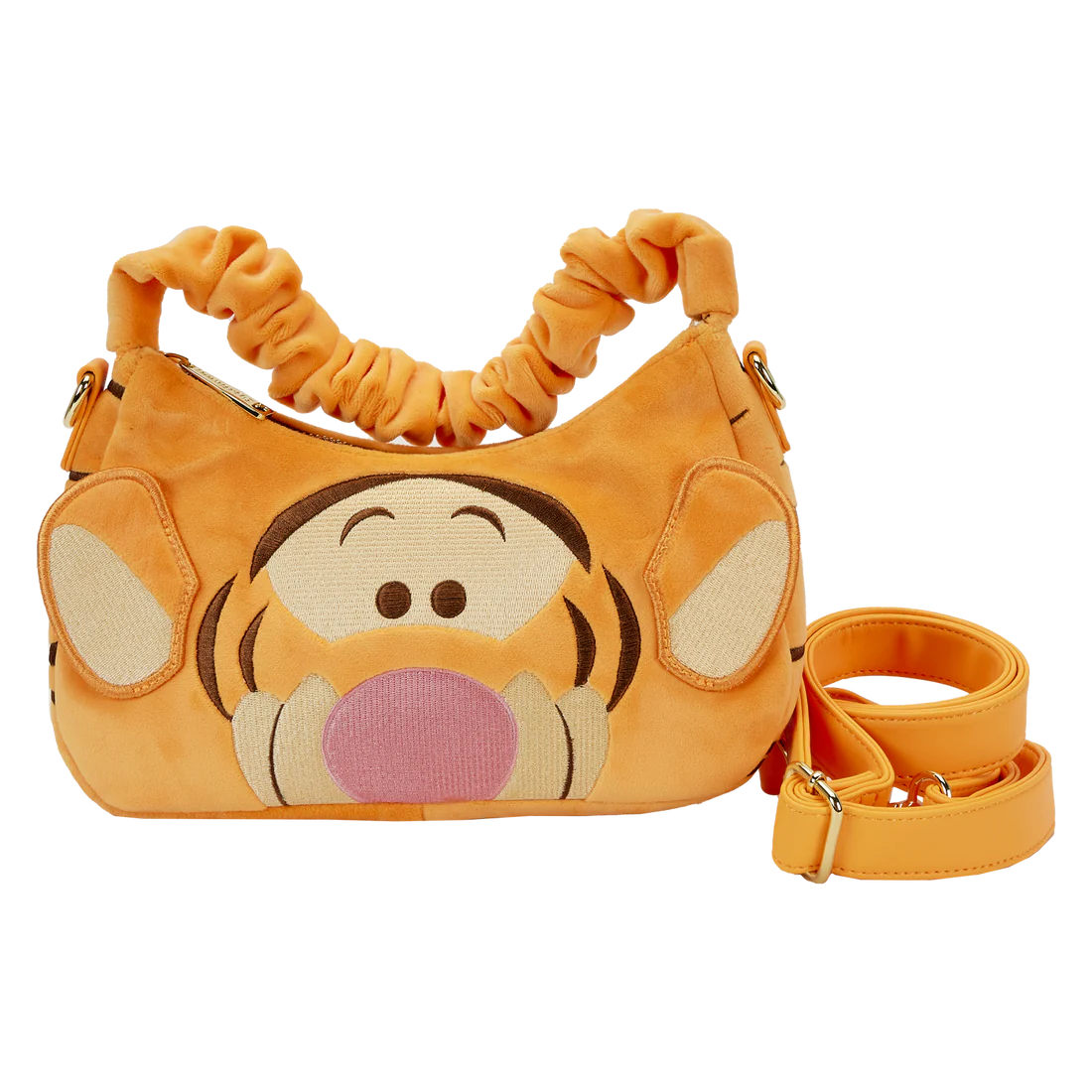 Loungefly Disney Winnie the Pooh Tigger-Themed Plush Cosplay Style Crossbody Handbag for Daily Use