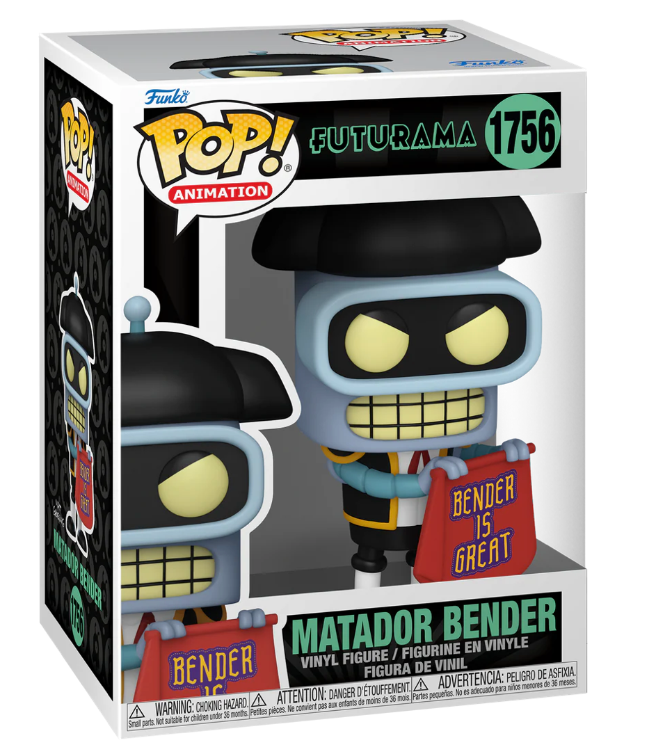Futurama's Matador Bender Funko POP! Stylish Vinyl Collectible Figure