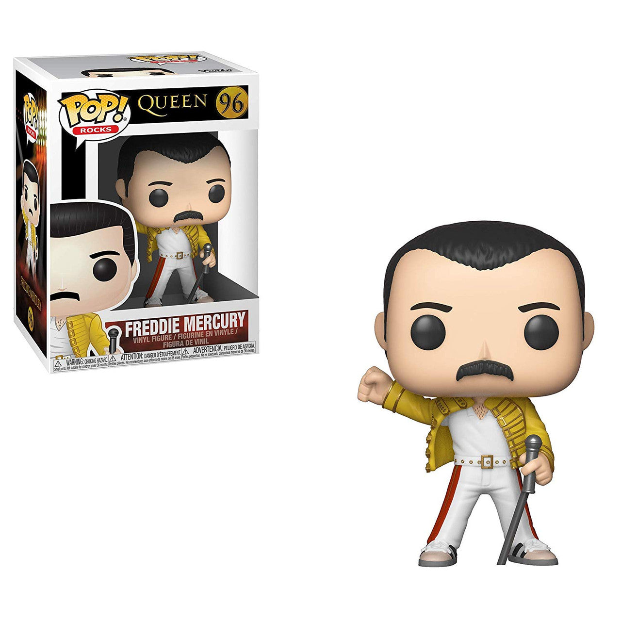 1986 Wembley Freddie Mercury Queen Funko Pop! Rocks 10cm Vinyl Collectible Figure