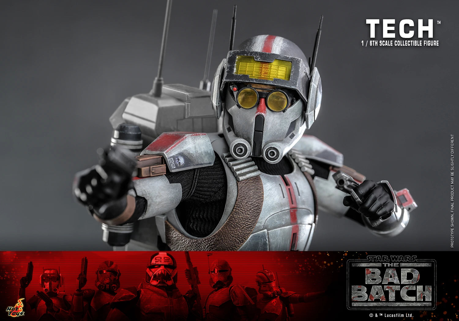 Hot Toys 1/6th Scale Collectible Figure of Tech from Star Wars The Bad Batch