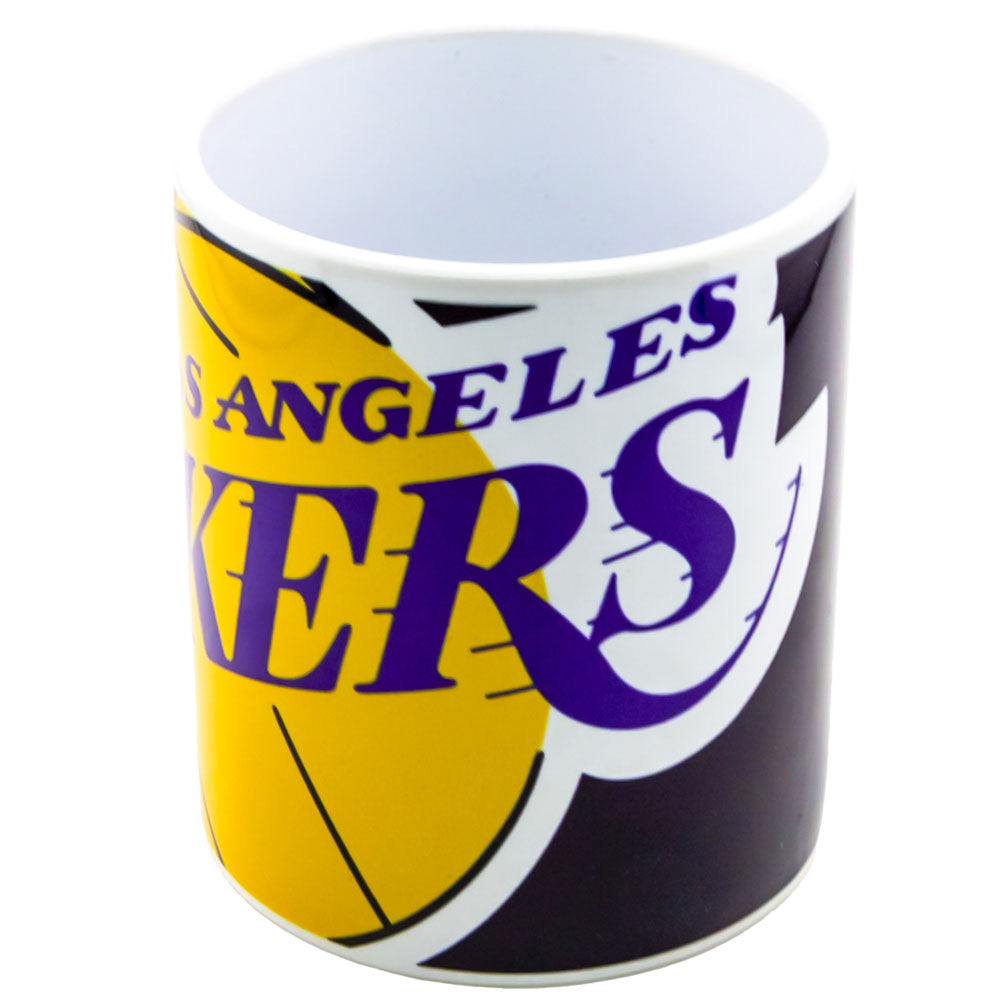 Large-Cropped Los Angeles Lakers Logo Ceramic Coffee Mug for Daily Use