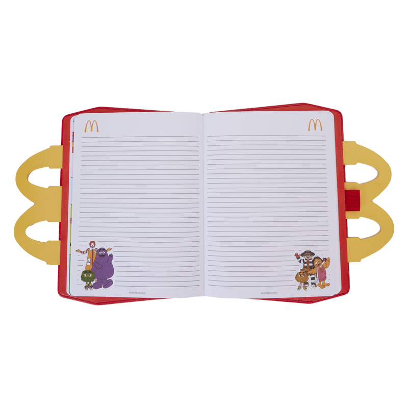 Loungefly Brand Vintage-Style McDonald's Happy Meal Lunchbox-Inspired Notebook Journal for Writing and Note-Taking