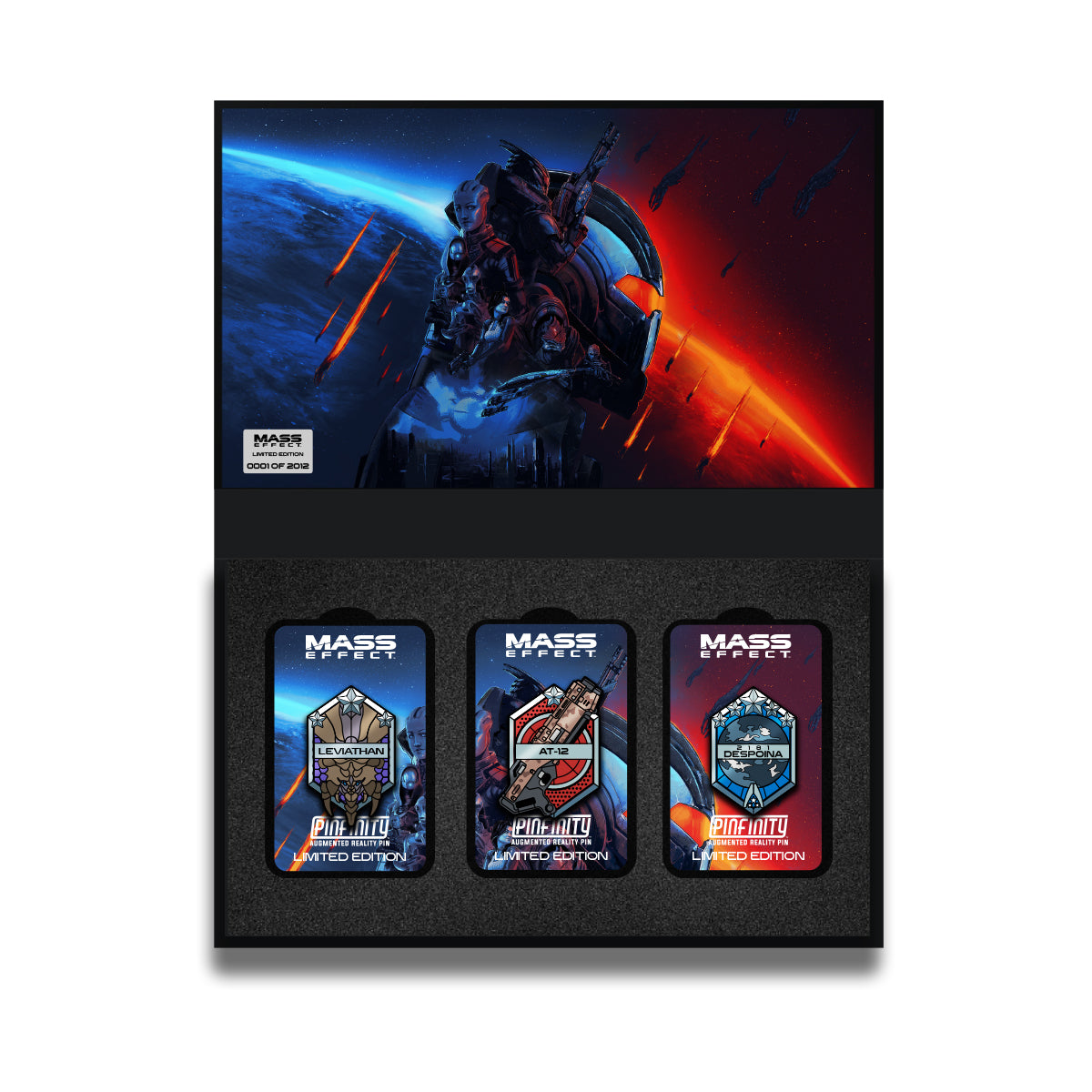 Limited Edition Mass Effect 3-Piece AR Pin Collection