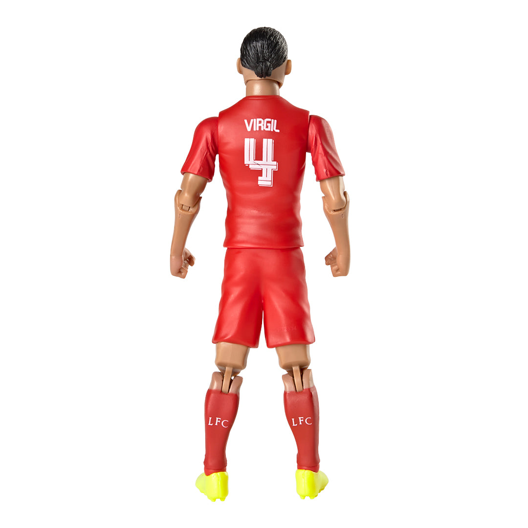 20cm Tall Liverpool's Virgil Van Dijk No.4 Action Figure with Football