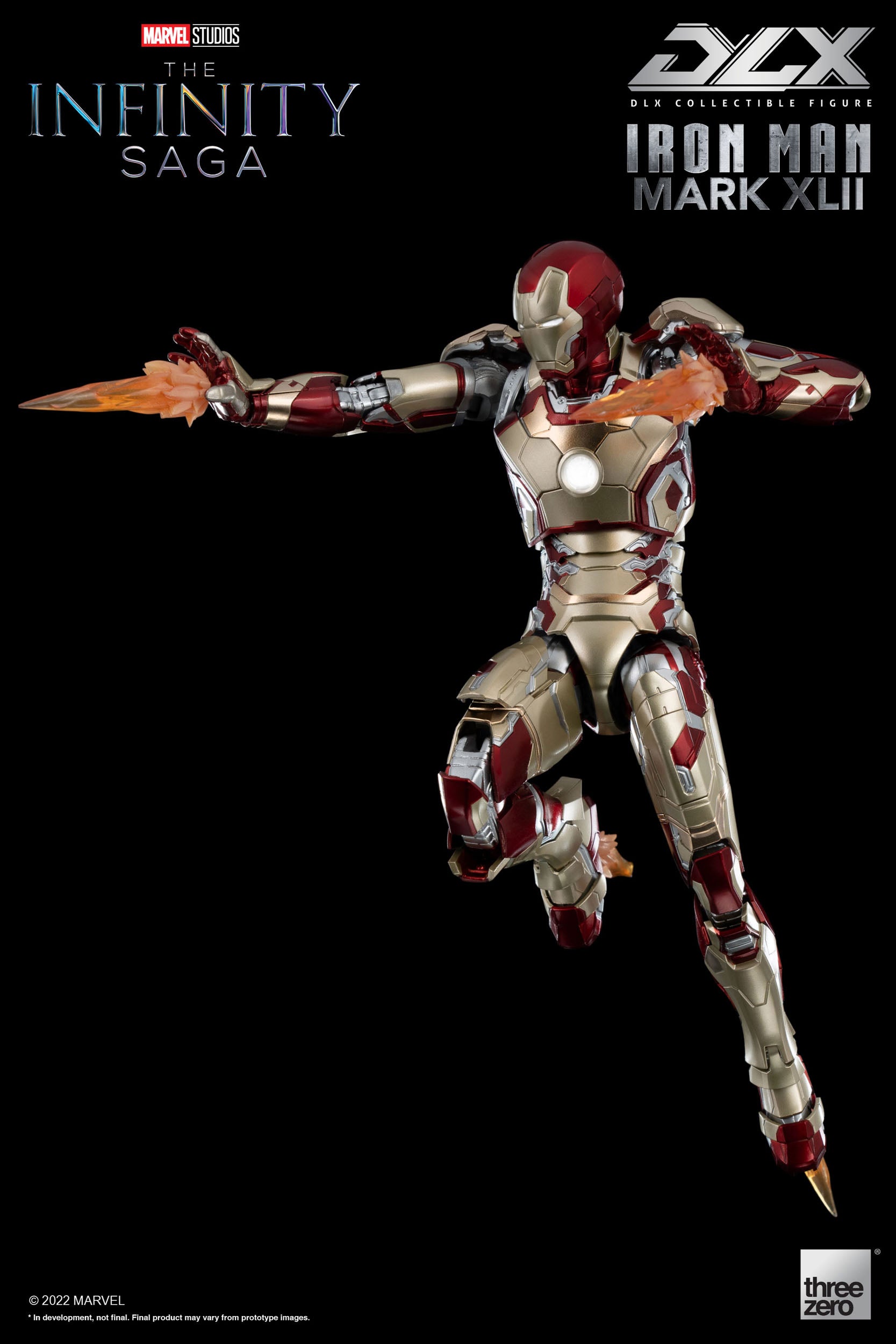 Marvel The Infinity Saga Deluxe Iron Man Mark 42 1/12 Scale Collectible Figure for Fans