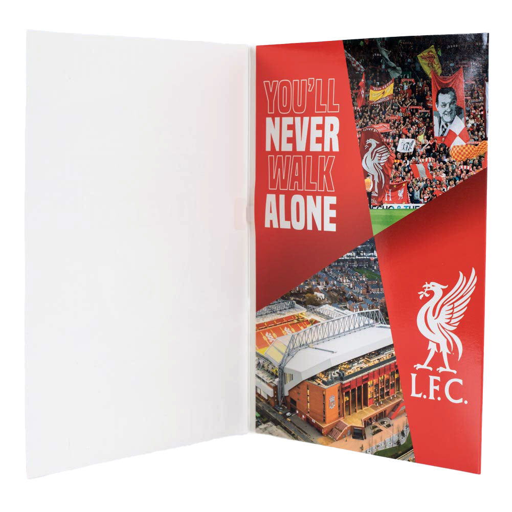 Musical Liverpool Football Club Birthday Greeting Card