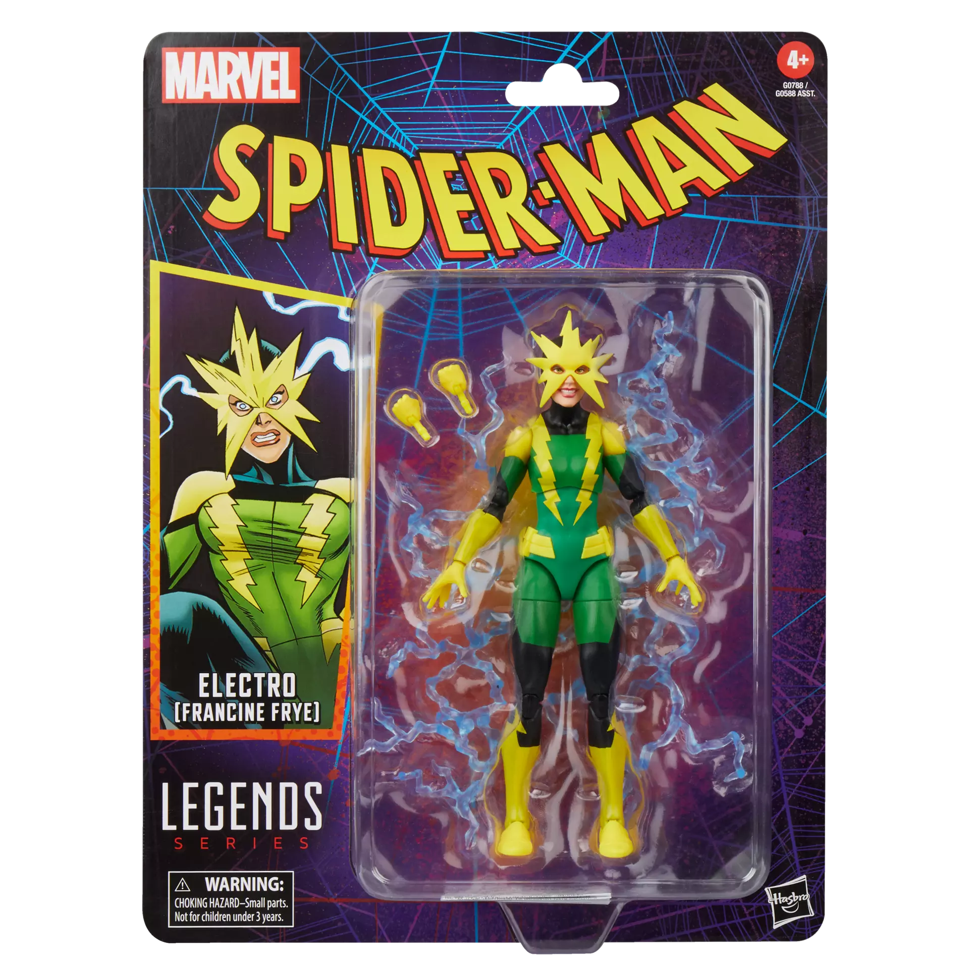 Hasbro 6-Inch Marvel Legends Series Electro (Francine Frye) Collectible Action Figure