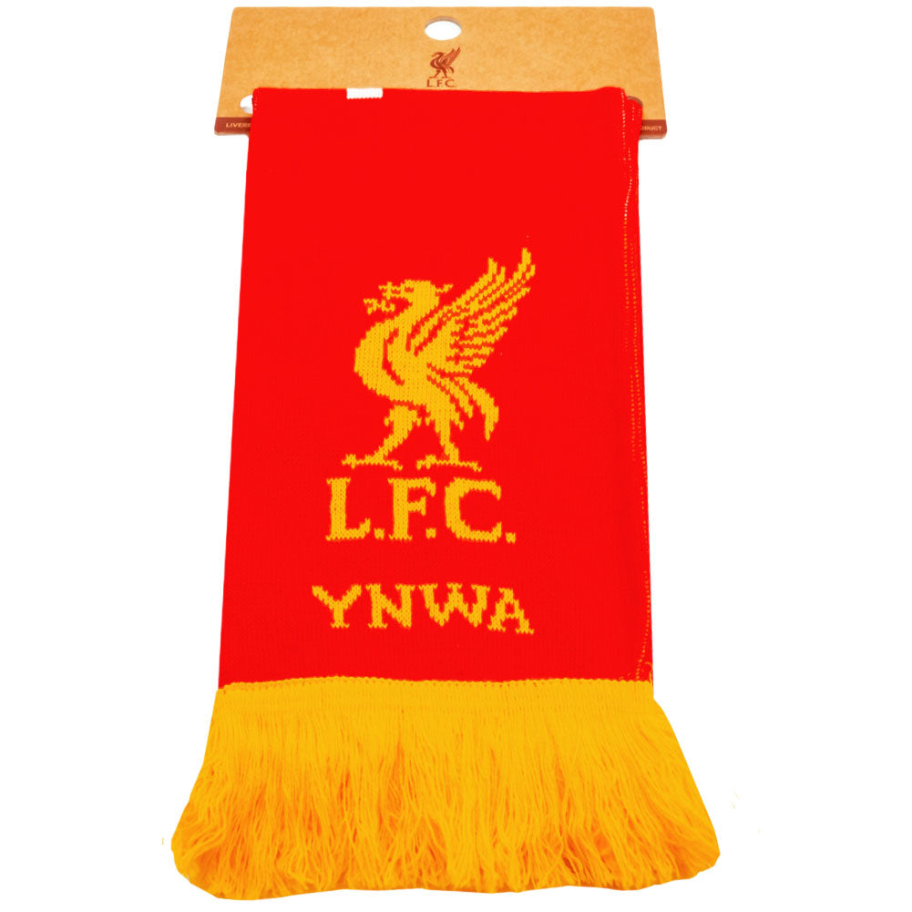 Liverpool Football Club This Is Anfield Branded Knit Scarf for Fans